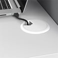 thumbnail image 4 of Office in an Hour 2 Person L Cubicle Desk Set in Pure White - Engineered Wood, 4 of 10
