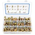 thumbnail image 1 of Kit surtido de insertos roscados, 170 piezas, para muebles de madera, 1 of 7