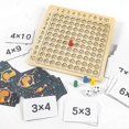 thumbnail image 1 of Multiplication Board Game Mathematical Counting Table Game With Dice Flash Card Early Education Toy, 1 of 2