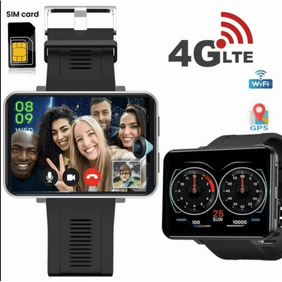 4G Smart Watch 2.86 Inch Screen 1GB 16GB Android 7.1 Support SIM GPS WiFi 2700mAh Large Screen Watch