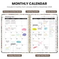 thumbnail image 2 of Planner ZOTIA 2026, tapa dura semanal y mensual, tamaño A5, con pestañas, 2 of 7