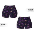 thumbnail image 5 of Lsque Multi-colored Spiders Pattern High Waisted Biker Shorts for Women-Tummy Control Fitness Athletic Workout Running Yoga Gym Shorts,Moisture-Wicking-Large, 5 of 9