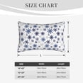 thumbnail image 4 of Sikiie blue Snowflake Prints Print Plush Pillow Cover, Wrinkle-proof and Stain-resistant Pillow Protector without Pillow Core, Home Decoration-20"x30", 4 of 6