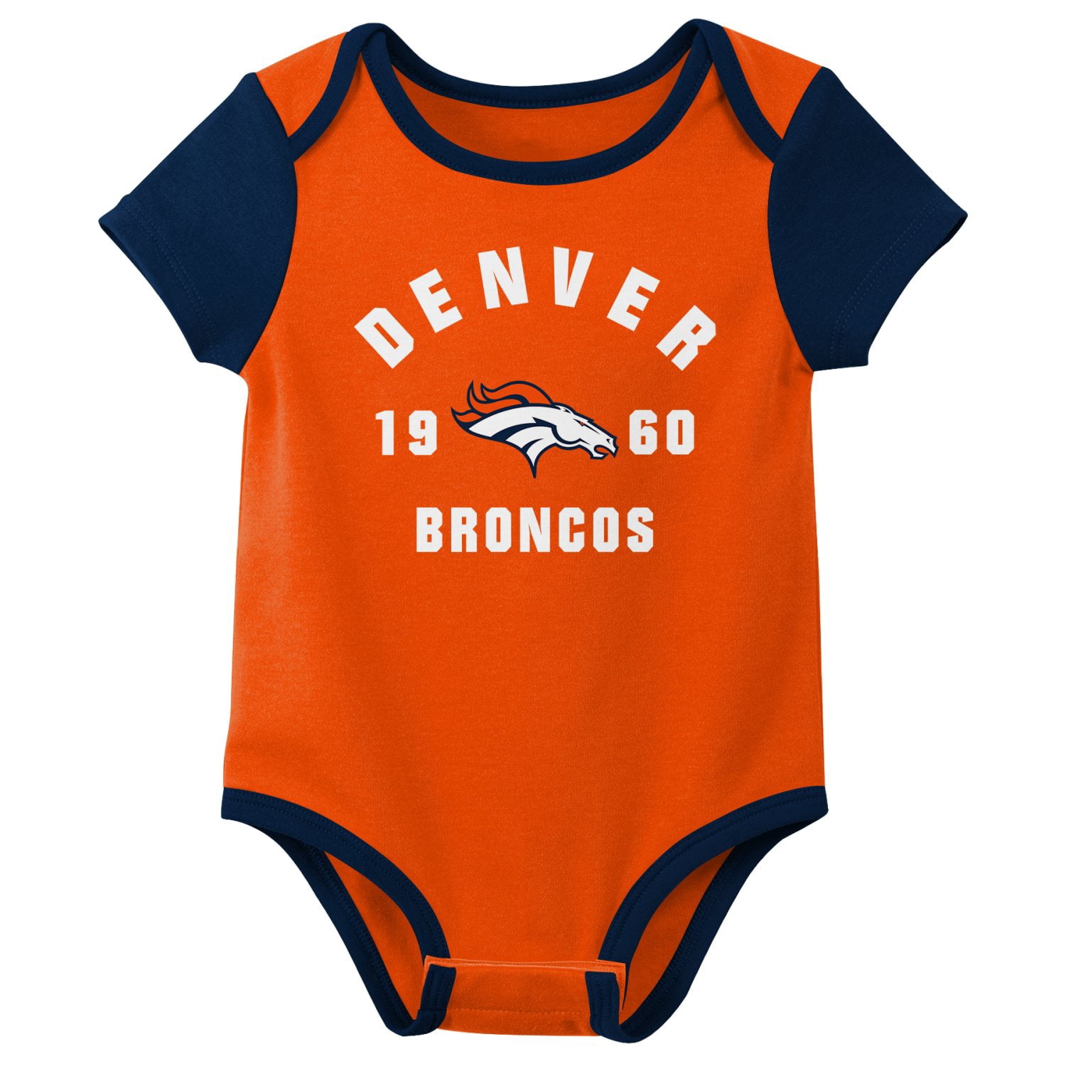 DENVER BRONCOS NFL Infant Boys 3 pack Onesie Game Day Fan Apparel