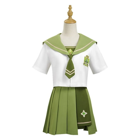 Girls Naxida Sailor Suit Grass God Style Dress Short Sleeve JK Uniform Set