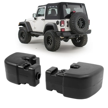 KOJEM Rear Bumper End Cap Set For 1997-2006 Jeep Wrangler TJ CH1105140 CH1104140