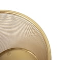 thumbnail image 5 of Martha Stewart Ryder Gold Mesh Metal Trash Can 4.5 Gallon Wastebasket For Office, 5 of 5