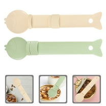 SEWCHICS 2Pcs Cat Food Spoon for Convenient Feeding and Easy to Safe Material 10.4Inch