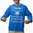 thumbnail image 2 of Ugly Christmas Sweater, Xmas Holiday Mens Womens, Funny Santa Sweatshirt, Custom Baseball Team Ugly Christmas Sweater, 2 of 5