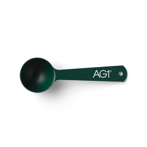 Cuchara dosificadora AG1 de metal y acero inoxidable para suplemento