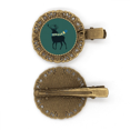 thumbnail image 1 of Foulard mas Elk Motif Festival Épingle à Cheveux Broche Pince à Cheveux Barrette, 1 of 3