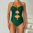 thumbnail image 3 of Lopeceal One Piece Swimsuit for Women Ring Linked Monokini Sexy Bathing Suit Cutout Swim Suit, 3 of 7
