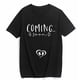 thumbnail image 1 of Camiseta para Mujer Próximamente - Regalo para Mamá Embarazada - Playera de Nueva Mamá - Tops Casuales de Verano Manga Corta Negro Talla X-L, 1 of 5