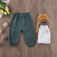 thumbnail image 2 of Pantalon Bouffant Froissé en Coton pour Tout-Petits, Bébés, Enfants, Fille, Garçon, Pantalon Legging, 2 of 4