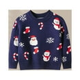 thumbnail image 3 of Children Cartoon Basic Jumpers Christmas Style Winter Thick Sweater Daily Outfit, 3 of 9