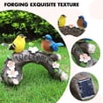 thumbnail image 2 of Solar Light Animal Statue Welcome Sign Resin Crafts Lawn Ornaments for Yard (B), 2 of 9