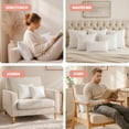 thumbnail image 4 of Utopia Bedding 18x18 White Throw Pillow Inserts, Set of 2, Soft Decorative Square Pillow Inserts for Couch, Sofa & Bed, 4 of 9