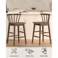 thumbnail image 7 of EYYTHUNG Farmhouse Bar Stools Set of 4, Ergonomic Curved Back and Stain Resistant, Brown, 7 of 7