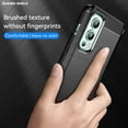 thumbnail image 4 of REQO Phone Case for OnePlus Nord 2 5G with Tempered Glass Screen Protector Cover and Slim Soft TPU Cell Accessories Protective One Plus On 1 Plus 1plus One+ 1+ Nord2 Women Men Carbon Fiber Black, 4 of 9