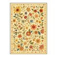 thumbnail image 3 of KUETH 8x10 Soft Botanical Rug for Living Room, Large Machine Washable Low Pile Non Slip Backing Area Rug, Warm Cream Rug for Bedroom Office, 3 of 5
