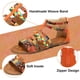 thumbnail image 5 of Sandalias planas para mujer, sandalias de verano, sandalias de vestir de gladiador, pantuflas de tobillo, correas tejidas, chancletas, tanga, zapatos de playa bohemios Xemadio WMZL-1678-5, 5 of 7
