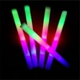thumbnail image 4 of TOPCHANCES 200 Pcs Led Foam Sticks - Multicolor Flashing Glow Sticks Party Supplies Light Up Baton Wands for Raves, Birthday, Wedding, Christmas, Halloween, Children Toy, 4 of 11
