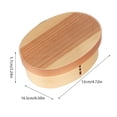 thumbnail image 1 of Ccdes 1Layer Bento Box Wood Lunch Box Wooden-Sushi Tableware Bowl Food Container, Food Container, Tableware Bowl, 1 of 7