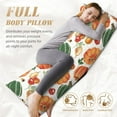 thumbnail image 5 of Lsque Autumn Pumpkins Body Pillow Case Cover,Ultra-Soft Microfiber Bed Pillow Cases 20x54 inches,Elegant Bedding,Breathable Durable Pillow Cover with Envelope Closure, 5 of 8