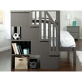 thumbnail image 6 of AFI Westbrook Staircase Bunk Twin over Full with Full Size Urban Trundle Bed, Grey, 6 of 7
