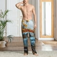 thumbnail image 2 of Yiaed Rustic Vintage Truck Autumn Print Men's Lounge Pants, Loose PJ Bottoms, Long Pajama Pants for Men-Small, 2 of 6