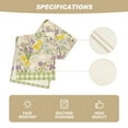 thumbnail image 5 of Sm:)e Rabbits Ducks Floral Leaves Easter Table Runner 13x72 Inch, 5 of 6