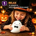 thumbnail image 4 of Ghost Dumpling Squishies, Cute Soft Stretchy Halloween Ghost Dumpling Squeeze, Sensory Fidget Ball Soft for Anxiety Relief, Perfect for Halloween Party, Holiday, 4 of 9