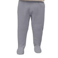 thumbnail image 4 of Bainana Infant Baby Boys Girls Footed Pants Solid Color Elastic Waist Taper Leg Trousers Stretch Soft Autumn Winter Boys Pants Grey Size 18-24 Months, 4 of 4