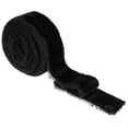 thumbnail image 1 of Uxcell Velvet Ribbon Wide Handmade Frayed Raw Edge Thick Fringe Ribbon Wide Fringe Fabric Ribbons Black, 1 of 6
