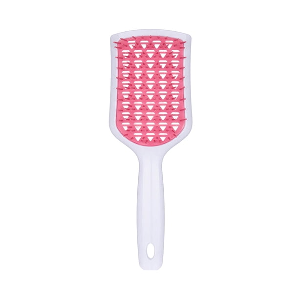 Cepillo desenredante para el cabello Cepillo desenredante para el cabello Cómodo alisado Portátil Blanco