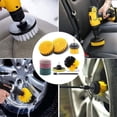 thumbnail image 5 of Juego de accesorios para cepillo de taladro, cepillo limpiador eléctrico multiuso, con accesorio largo extendido para baño, cocina, lechada, bañera, azulejos, esquinas, automóvil, 5 of 5