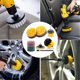 thumbnail image 5 of Juego de accesorios para cepillo de taladro, cepillo limpiador eléctrico multiuso, con accesorio largo extendido para baño, cocina, lechada, bañera, azulejos, esquinas, automóvil, 5 of 5