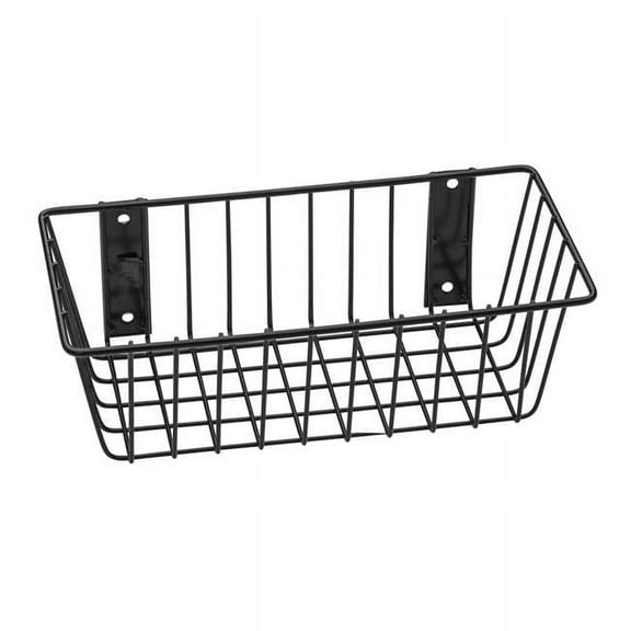 Rack'Em 9075-B Mount Anywhere Black Wire Basket 12"x6"x4 Provides Versatile Storage All Of Your outdoor Gear, Supplies and Organizational Needs.