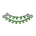 thumbnail image 4 of Pancarta de fútbol para decoración de fiesta de cumpleaños, banderín de fútbol, suministros de fiesta, 4 of 5