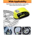 thumbnail image 6 of Wsdcam Rechargeable Motorcycle Alarm Motorcycle Lock with 120dB Alarm Anti Theft Security Disc Brake Lock for Motorbike Scooter, 6 of 6