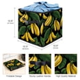 thumbnail image 3 of Banana Foldable Cube Organizer with Handle, 10.8"x10.5"x10.6", Large Capacity Storage Cubes, Storage Bin, Storage Containers, 3 of 6