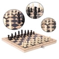 thumbnail image 2 of Yeacher Folding Three-in-one Suit Chess Board Chess Checkers Suit Backgammon Suit Chess Set Board Game, 2 of 7