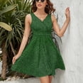 thumbnail image 3 of Grass Turf Fake Grass Green Grass Dress Fashion Beach Long Dresses Female Party Printed Sundress, 3 of 7