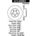 thumbnail image 3 of C-Tek Disc Brake Rotor 121.65082 Fits select: 2003-2011 FORD RANGER, 2001-2005 FORD EXPLORER SPORT TRAC, 3 of 4