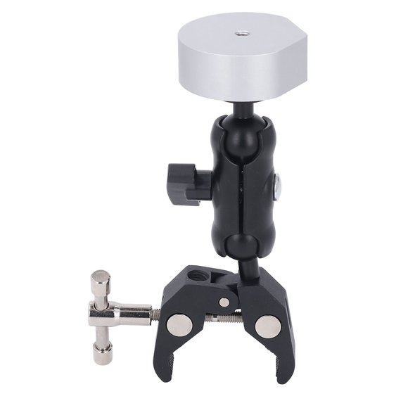 Pole Clamp Mount for Mini, Double Ball Head Portable Easy To Install Adjustable Clamp Mount for Mini Multifunction Strong Clip for Pole RV Trailer Yacht