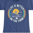 thumbnail image 3 of Case IH - Life Is Better On The Farm - Youth Girl Short Sleeve T-Shirt, 3 of 5