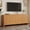 Natural + MDF + Primary Living Space, variant on Luckynote Farmhouse Curved Edge TV Stand with Large Cabinets for TVs up to 70"", Minimalist Wood Grain Media Console with Cable Management, Mid Century TV Cabinet with Adjustable Shelves for Living