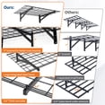 thumbnail image 3 of 4 Pack Heavy Duty Garage Wall Shelving Set (2x3ft), Wall Mounted Garage Shelves 1400lbs Capacity, 24"X72" Shelf Storage Rack Floating Shelves, Storage Racks for Shop, Shed, Storage Shelve, Black, 3 of 8