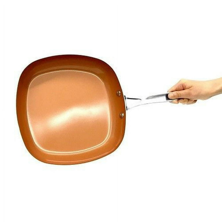 As Seen on TV Copper Chef 9.5 In. Copper Non-Stick Square Fry Pan