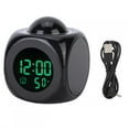 thumbnail image 2 of Reloj de proyección, reloj electrónico LCD multifuncional, reloj despertador, tecnología avanzada, 2 of 12